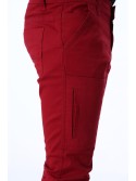 Boys\' trousers with elastic bands, burgundy NDZ105 - Online store - Boutique